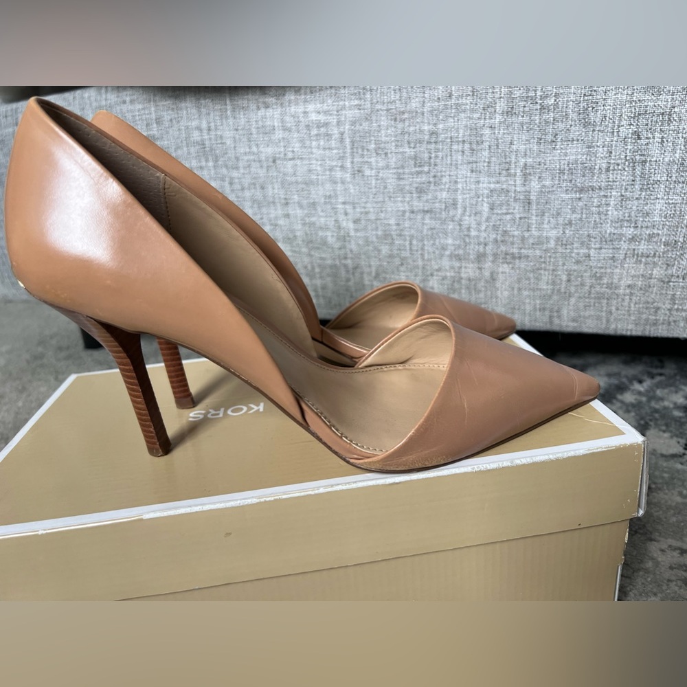 MK Leather Heels